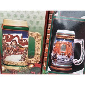 Vintage Budweiser Germany Beer mug Holiday Stein Grant's Clydesdales